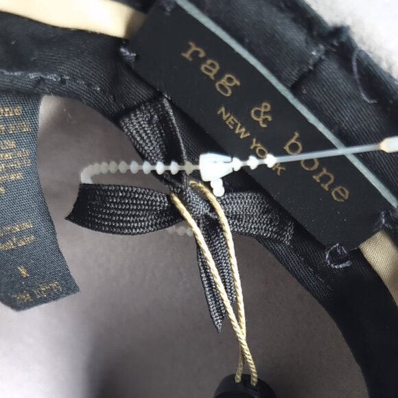 NEW RAG & BONE Gray Wool Womens Fedora Hat Size Medium - Picture 4 of 7